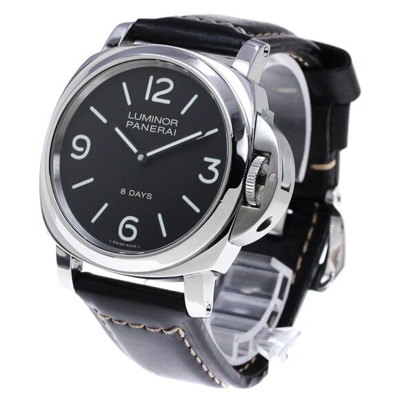 PANERAI Luminor Base 8DAYS Acciaio PAM00560 black Dial Hand Winding Men's_840413 - Picture 1 of 6